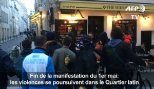 1er Mai: violences dans le Quartier latin, haut lieu de Mai 68