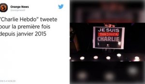 "Charlie Hebdo" tweete pour la première fois depuis janvier 2015.