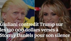 Giuliani contredit Trump sur les 130 000 dollars versés à l’actrice Stormy Daniels pour son silence