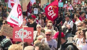 "Fête à Macron": des milliers manifestants à Paris