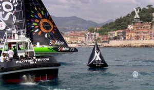 Victoire de Thomas Coville et Sodebo Ultim' sur Nice UltiMed