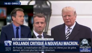 En répondant à Trump, pourquoi Hollande s’en prend aussi à Macron ?