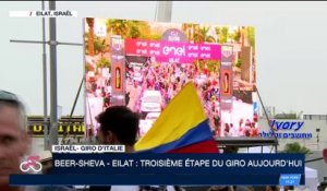 Giro d'Italia 2018: l'Italien Elia Viviani remporte la 3ème et dernière étape de la course en Israël