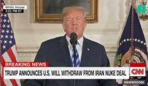 Donald Trump annonce le retrait des États-Unis et rétablit les sanctions contre l'Iran