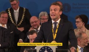 Union européenne : "En Allemagne, il ne peut pas y avoir un fétichisme perpétuel pour les excédents budgétaires et commerciaux", lance Emmanuel Macron