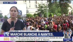 Nantes: des centaines de personnes présentes pour la marche blanche dans le quartier du Breil en hommage au jeune homme tué