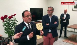 Saint-Brieuc. François Hollande : visite éclair aux militants socialistes
