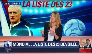 Mondial 2018: la liste des 23 dévoilée