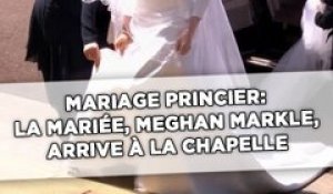 Mariage princier: La mariée, Meghan Markle, arrive à la chapelle Saint-Georges