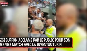 Gigi Buffon acclamé par le public pour son dernier match avec la Juventus Turin (vidéo)