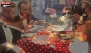 Paris : Ils mangent une raclette dans le métro, les images insolites (Vidéo)