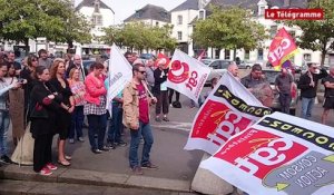 Quimperlé. Une soixantaine de manifestants pour défendre la Fonction publique