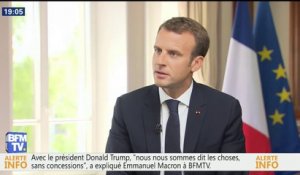 "La France a joué un rôle indispensable sur les grands conflits", martèle Emmanuel Macron