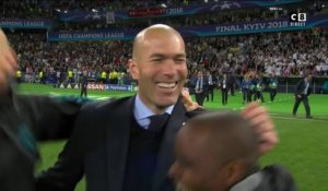 Fin du match, triomphe du Real Madrid qui remporte sa 3ème Ligue des Champions consécutive