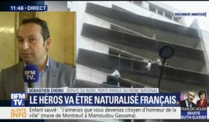 Naturalisation de Mamoudou Gassama:  “On récompense un mérite, un jeune homme qui a sauvé une vie” dit Sébastien Chenu, porte-parole du Front national