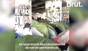 Nouvelle évacuation d'un camp de migrants à Paris