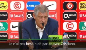 Portugal - Santos : "Cristiano Ronaldo est en vacances, je ne le dérangerai pas"