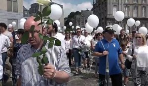 Marche blanche pour les trois victimes de l'attaque de Liège