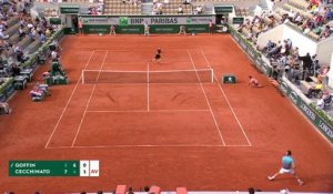 Roland-Garros 2018 : Quel passing exceptionnel de Cecchinato !