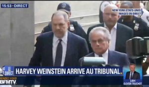 Harvey Weinstein arrive au tribunal de Manhattan