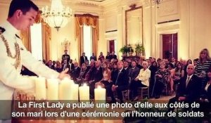 Melania Trump tweete une photo d'elle à une réception officielle
