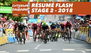 Résumé Flash - Étape 2 (Montbrison / Belleville) - Critérium du Dauphiné 2018