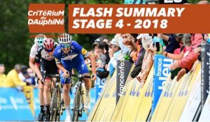 Flash Summary - Stage 4 (Chazey-sur-Ain / Lans-en-Vercors) - Critérium du Dauphiné 2018
