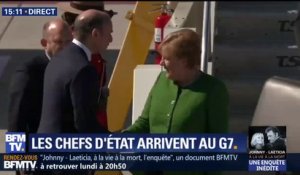 Angela Merkel arrive au G7, déterminée à s'imposer face à Donald Trump