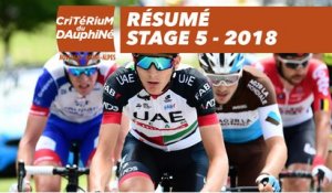 Résumé - Étape 5 (Grenoble / Valmorel) - Critérium du Dauphiné 2018