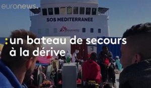 "L'Aquarius", un navire à la dérive avec plus de 600 migrants à son bord