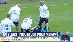 Après un contact avec Rami, Mbappé a quitté l’entraînement des Bleus