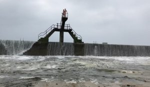 La vidange de la piscine de Bon Secours