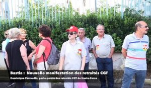 Augmentation de la CSG, gel des pensions. Les retraités dans la rue à Ajaccio et Bastia