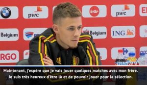 Belgique - Hazard : "C'est bien d'avoir mon grand frère avec moi, il va m'aider"
