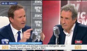 Laurent Wauquiez "est dans le double langage permanent", considère Nicolas Dupont-Aignan