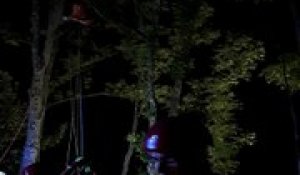 Froeningen : le sauvetage d'un parapentiste tombé dans un arbre