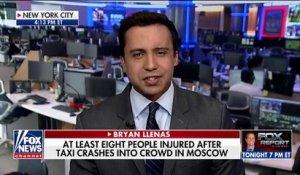 Coupe du monde à Moscou: Les images du chauffeur de taxi qui tente de fuit après avoir foncé dans la foule