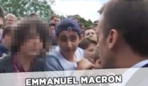 Emmanuel Macron tacle un jeune qui l'appelle «Manu»