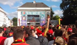 Grosse ambiance à Tournai lors du match Belgique Panama