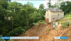 Intempéries : glissement de terrain dans les Pyrénées