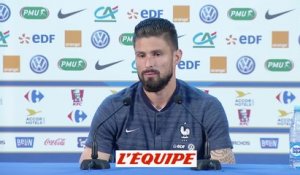 Giroud aux médias «On va compter sur vous pour nous encourager» - Foot - CM 2018 - Bleus