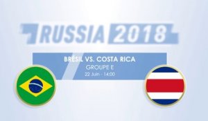 Coupe du monde 2018 : Brésil-Costa Rica, le face-à-face en chiffres