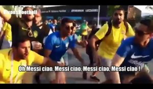 Les supporters brésiliens remix Bella Ciao en "Messi ciao" (Mondial 2018)