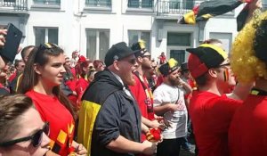 Ambiance de folie dans la fan zone de Tournai pour Belgique-Tunisie
