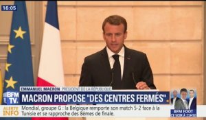 Migrants: Macron propose la mise en place de "centres fermés" dès leur débarquement