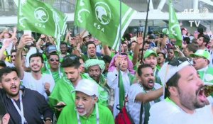 Mondial-2018: les Saoudiens célèbrent leur victoire