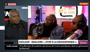 Magloire dans "Morandini Live" sur CNews et Non Stop People