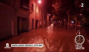 Des inondations dans l'Hérault et le Gard après de fortes pluies