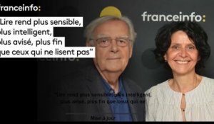 Bernard Pivot et sa fille Cécile : "Lire rend plus sensible, plus intelligent, plus avisé, plus fin que ceux qui ne lisent pas"