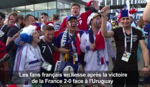 Mondial: les supporters de Bleus enthousiastes après l'Uruguay